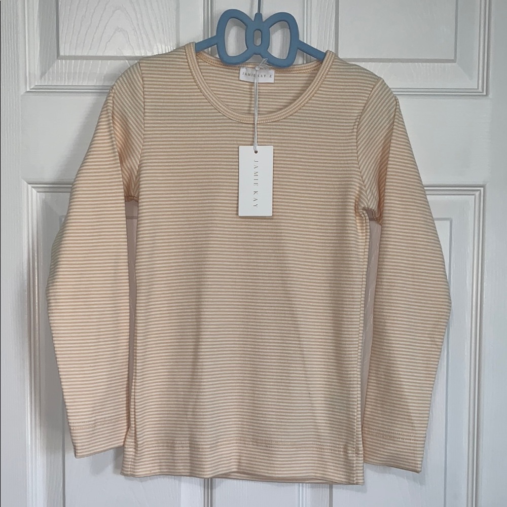 Jamie Kay (7yrs) Striped Long Sleeve Ribbed Shirt